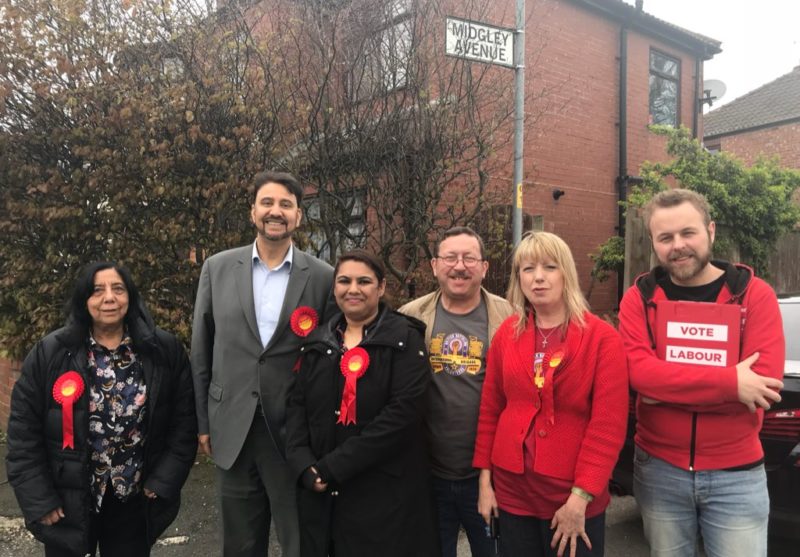 Campaigning in Gorton