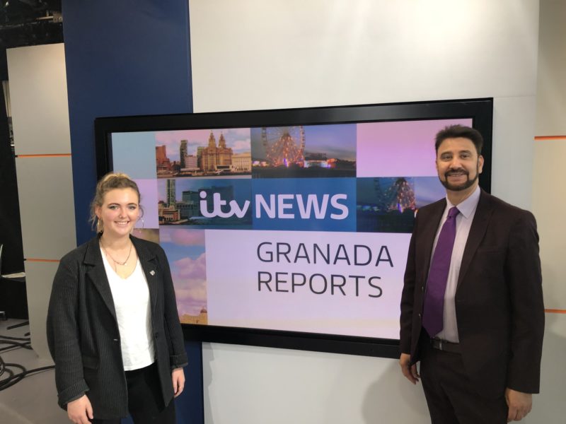 Laura & Afzal at ITV Granada
