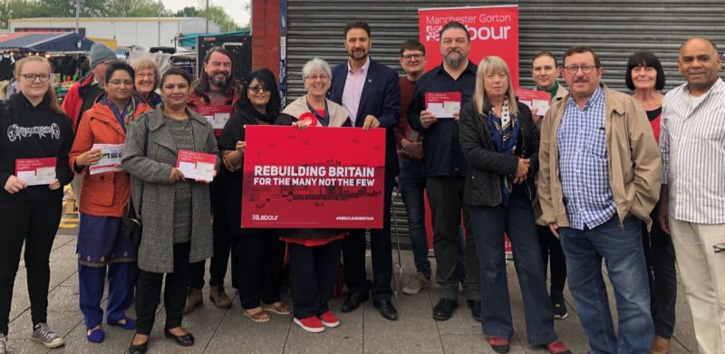 Afzal campaigning with Julie Ward MEP
