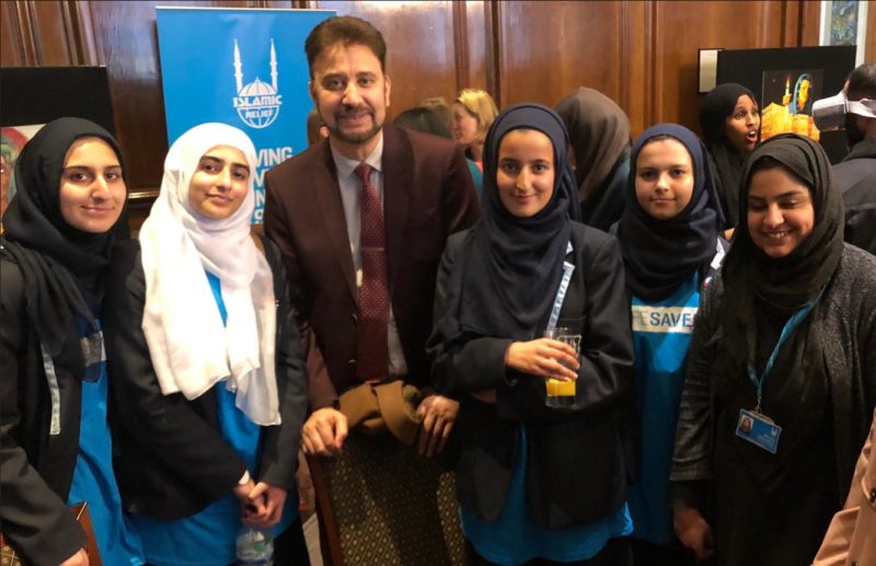 Afzal Khan MP and young constituents 