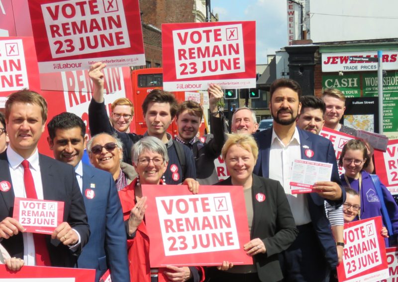 Afzal campaigning for Remain