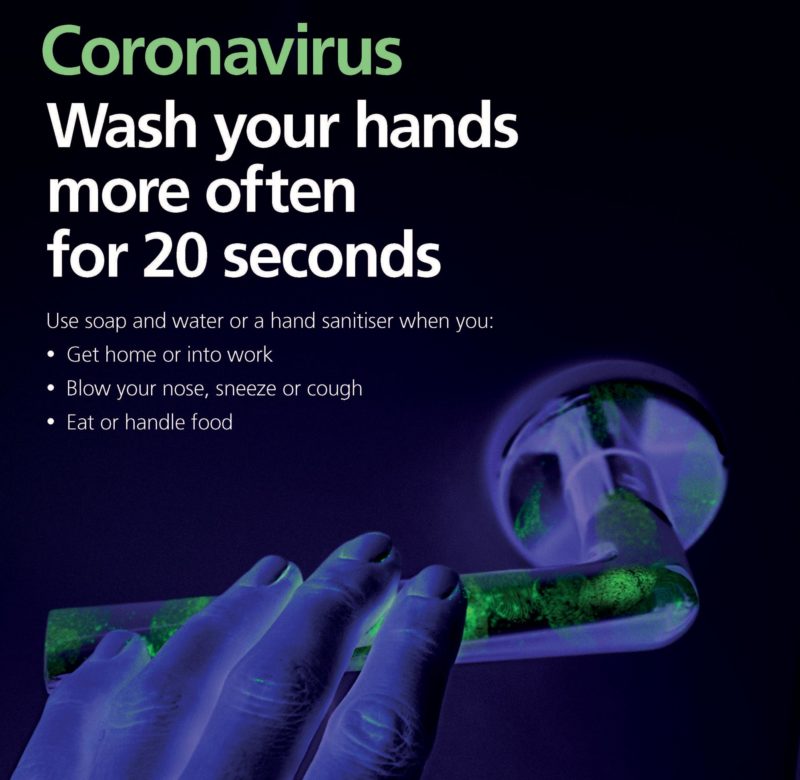 Coronavirus NHS advice poster
