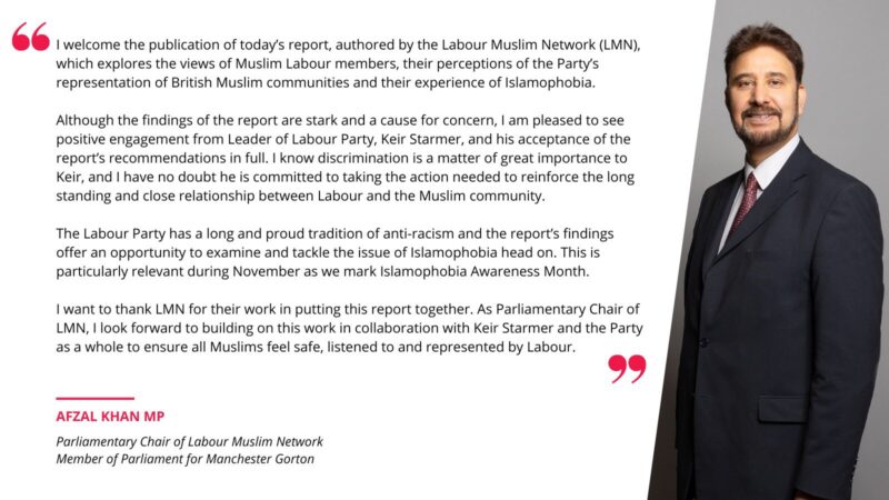 My statement on the LMN report