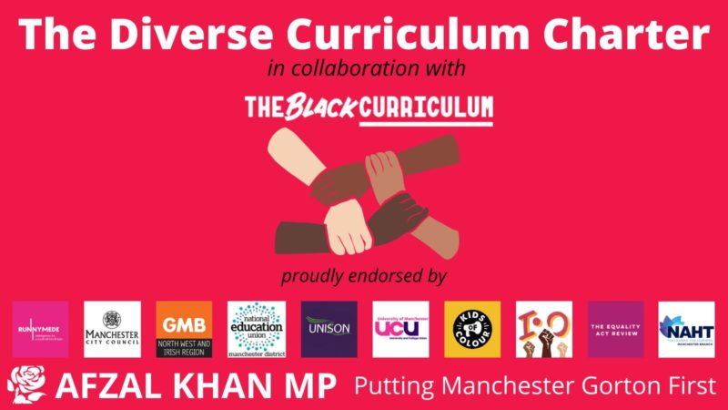 Diverse Curriculum Charter launched on 9 December 2020