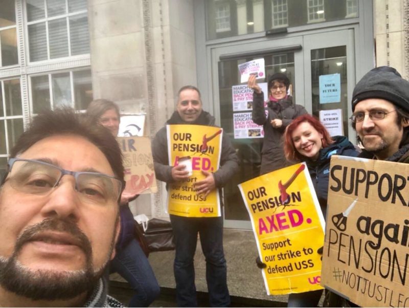 On the picket line with UCU members