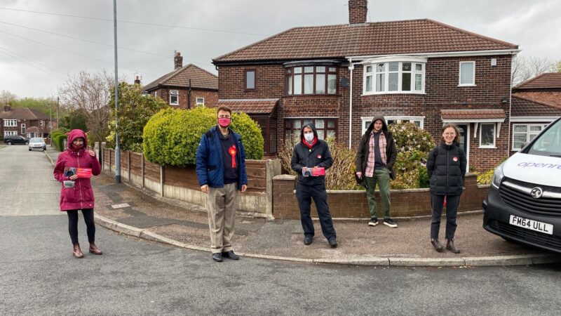 Campaigning in Didsbury East with Jeff Smith MP