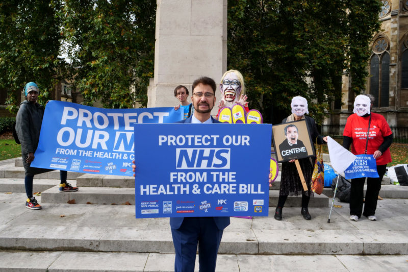 Protesting the Health & Care Bill