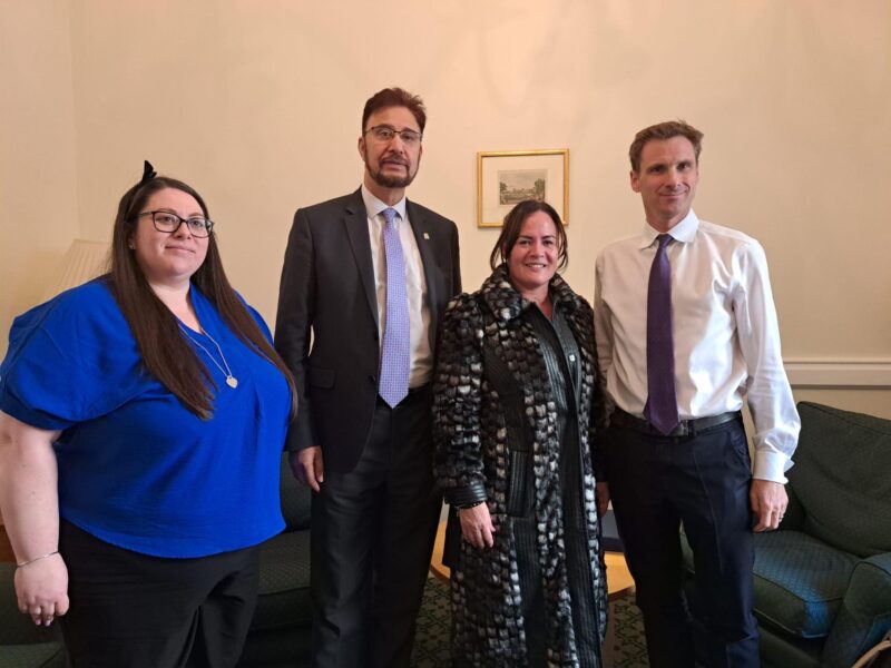 Hayley Wright, Afzal Khan MP, Kelly Brown and Chris Philp MP